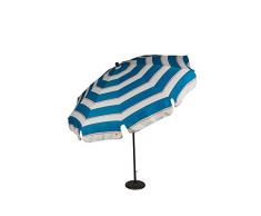 EDENIA Parasol Bleu Lagon/Blanc 240x240x10 cm 009751