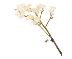 Floral Elegance Lot de 12 orchidées de phalaenopsis artificielles en Soie Blanc 69 cm