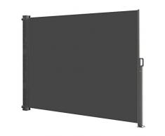 RED DECO Paravent rétractable Brise Vue occultant extérieur Phoenix 140x300 cm Gris