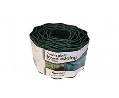 Greenkey Garden and Home Ltd Plastique Durable Bordure de pelouse 9 cm x 910 cm, Vert