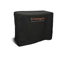 Simogas Housse pour plancha Rainbow 70 cm + Chariot HCR-70, Noir