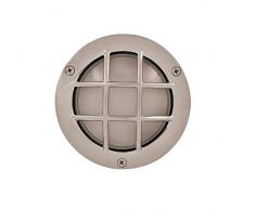 NB LIGHTING-APPLIQUE EN LAITON RONDE FINITION NICKEL, PUCK ART 115, DIFFUSER EN VERRE SATINE DOUILLE EN PORCELAINE G9 MAX.40W 14 x 5,5cm