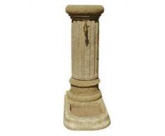 Vieille Pierre F20 Fontaine Colonne avec bac, Pierre