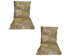 beo B102 Ascot NL Lot de 2 Repose-Pieds pour Fauteuil à Dossier Bas Vert Env. 52 x 100 cm Épaisseur 7 cm