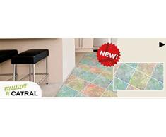 Catral 40020023 Tapis Cuisine et Couloir sols, Multicolore, 2500 x 67 x 0.5 cm