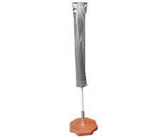 Chalet-Jardin - B30*30*160-90-S - Titanium - Housse de Protection pour Parasol - Argent