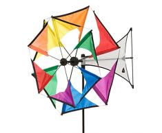 HQ Windmill Mini Duette Rainbow Girouette, Multicolore, 49 x 42 x 102 cm