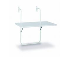 Boy Table suspendue pour balcon 60 x 40 cm Blanc