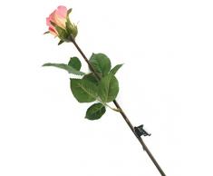 Floral Elegance Artificiel 52 cm Tige Unique fermées Vieux Rose Roses X 12 – Artificiel de Plage de Fleur en Soie