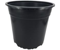 Nutleys Modiform Pots en Plastique pour Plante, Noir, 5 l