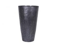 Universal Pot de Fleurs, Bac à Plante Roto Pebble, résistant au Gel et ultraléger, Gris, 38x70cm