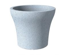 Scheurich 55387 258/40 No1 Stone Pot de Fleurs Plastique Granit Blanc 39 x 39 x 33 cm