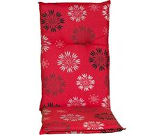 beo Barcelona M301 Coussin de Chaise à Dossier Haut Rouge 118 x 50 x 50 cm 6 cm.