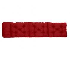 Ambientehome EVJE Coussin pour Chaise Longue, ca. 195 x 49 x 8 cm, Ton Rouge, 195x49x8 cm