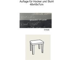 Best 04141235 Coussin pour Chaise à Dossier Haut STS 48 x 48 x 7 cm, d.1235