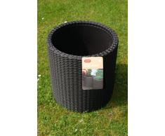 Keter Roue Pot de Fleurs Anthracite/Marron Plastique différentes Tailles (M)