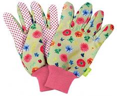 Paire de gants de jardinage en feuille et motif floral pour enfants | Gants de sol et de plantes pour travaux dans le jardin | Protection et adhérence parfaite pour les petites mains denfants | (01)