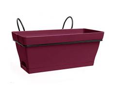 Poetic Jardin Roméo Jardinière avec Support, Griotte