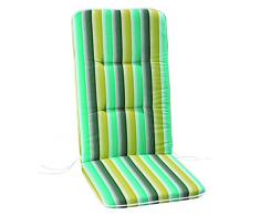 Best 05091666 Multicolore Coussin Monobloc pour Chaise à Dossier Haut 96 x 43 x 5 cm