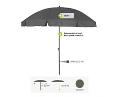 greemotion Parasol rond inclinable couleur beige - Grand parasol de jardin - Parasol anti UV 35+ - Parasol orientable et réglable en hauteur - Parasol de table 10 baleines haute qualité