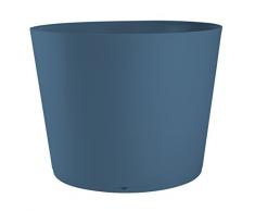GROSFILLEX Tokyo Bac à Plantes Diamètre 80, Bleu Denim, 80 x 80 x 57,5 cm