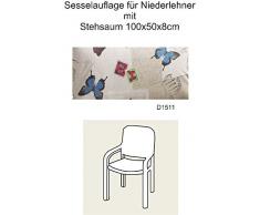 Best 01101511 Coussin Bas Dossier pour Fauteuil STS 100 x 50 x 8 cm, d.1511