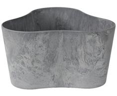 Artstone Pot de Fleurs, Bac à Plante Trio Claire, résistant au Gel et ultraléger, Gris, 20x11cm