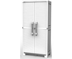 Keter Utilitaire XL Pro Armoire Haute – Blanc, 88 x 45 x 187 cm