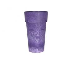 Artstone Pot de Fleurs, Bac à Plante Luna, résistant au Gel et ultraléger, Violet, 26x45cm