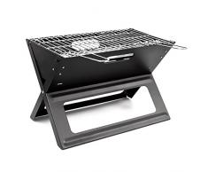 Relaxdays 10017881 Barbecue à Charbon Acier Noir
