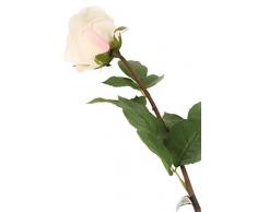 Floral Elegance Artificiel 72 cm Tige Unique Entièrement Ouvert Blanc Roses X 12 – Artificiel de Luxe Plage de Fleur en Soie