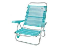 Aktive Chaise Pliante Multiposition Bleu Clair