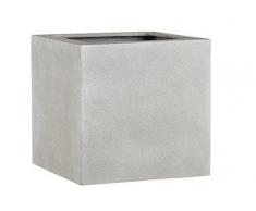 Esteras Bac à Fleurs carré pour Le Jardin, en Fibre de Verre 47 cm Beton Warm