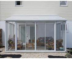 Palram Sanremo™ D’Hiver Pergola Fermée - Véranda en Kit – Structure Solarium à Monter Soi-Même – pour Un Usage Toute L’année