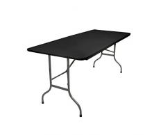 Vanage - Table pliable dexterieur en anthracite - Pour les Réceptions, Buffets ou Table dappoint pour Jardin, Terrasse et Balcon – Avec Poignées de transport