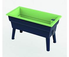 MV INDUSTRIE Jardinière Calipso Mini 40L Gris/Tilleul, 3557400015266, gris tilleul, 81x39x50 cm, , PV 001 526