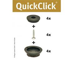 Wagner QuickClick® 15780300 Lot de 4 Patins de Chaise à Visser.