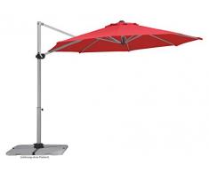 Schneider Parasol Samos, Rouge, env. 300 cm Ø, en 8 Parties, Rond, 300x364x283 cm