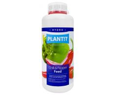 PLANT !T Feed Engrais pour piments et poivrons Hydro 1 l Blanc