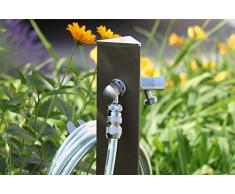 Colortap Colonne avec Double Robinet avec Selle Porte Tube en Acier Inoxydable/Vert Camouflage, Militaire