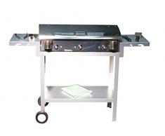 Planchaelec 89603 Lux 830 Pack Plancha Electrique Inox 83 x 43 x 20 cm