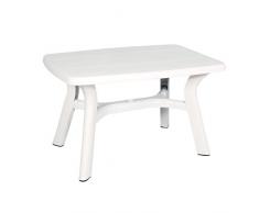 Bo Time Table Rectangulaire de Jardin 120x80 cm (Blanc)