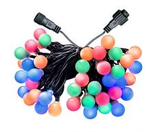 WeRChristmas WRC-8676 Guirlande Lumineuse 50 LED Basse Tension Multicolore