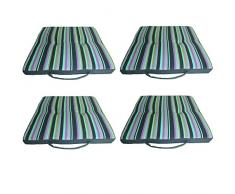 beo H330/HU325 WS Steg Coussin pour Chaise de Jardin Bleu 40 x 40 cm