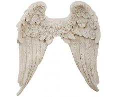 Design Toscano EU20780 Sculpture Murale Aile d’Ange Gardien, Blanc Cassé, 18 x 59,5 x 67,5 cm