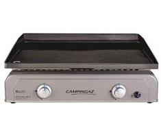Campingaz Plancha Gaz BF L, 2 Brûleurs en Acier, Puissance 6 kW avec la Technologie Blue Flame, Plancha à Poser, Large Plancha à Revêtement Anti-adhésif, Cuisson Teppanyaki