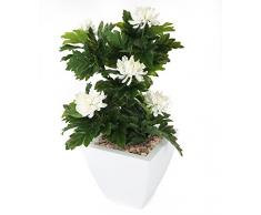Closer To Nature FT029WB - Chrysanthème artificiel blanc de 66 cm