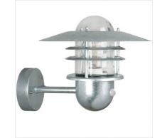 Nordlux 74501031 en Acier galvanisé Agger Applique Murale dextérieur avec capteur, Argent