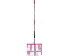 Perry Equestrian 7130-0000PK No. 7130 Fourchette à litière et copeaux Rose