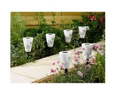 Provence Outillage 07465 Borne Décorative avec 2 LEDs Blanc